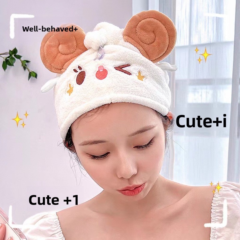 Hair Turban Towel - Милая кавайная шапочка-полотенце для сушки волос