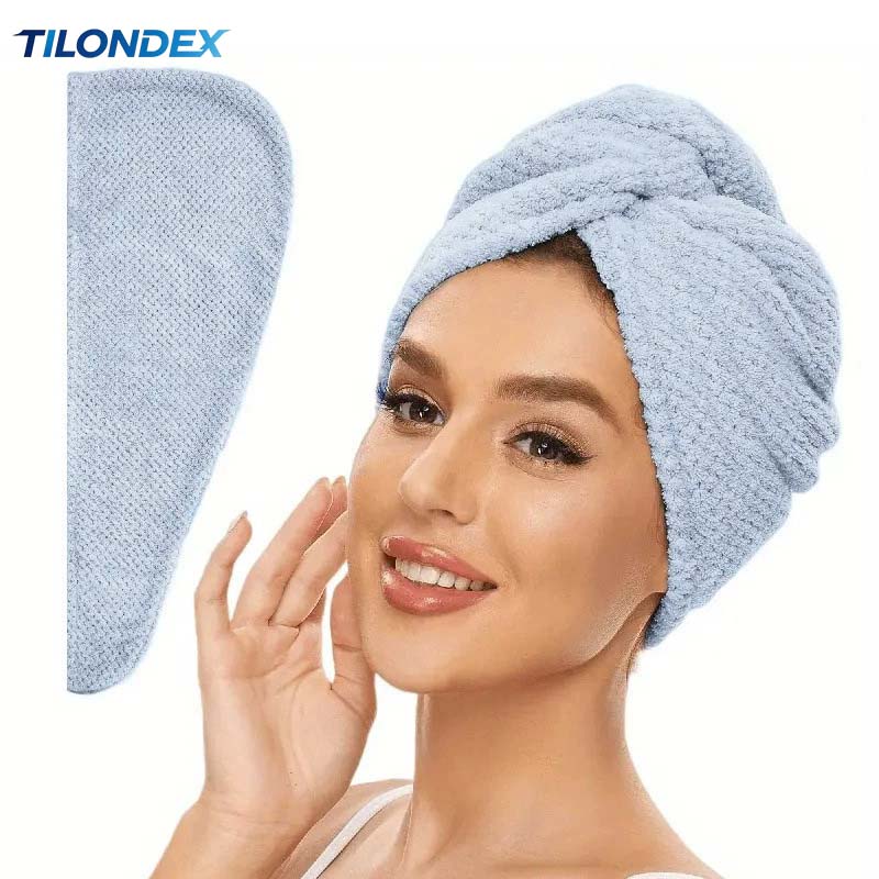 Hair Turban Towel - TILONDEX 1 шт. Полосатый тюрбан для