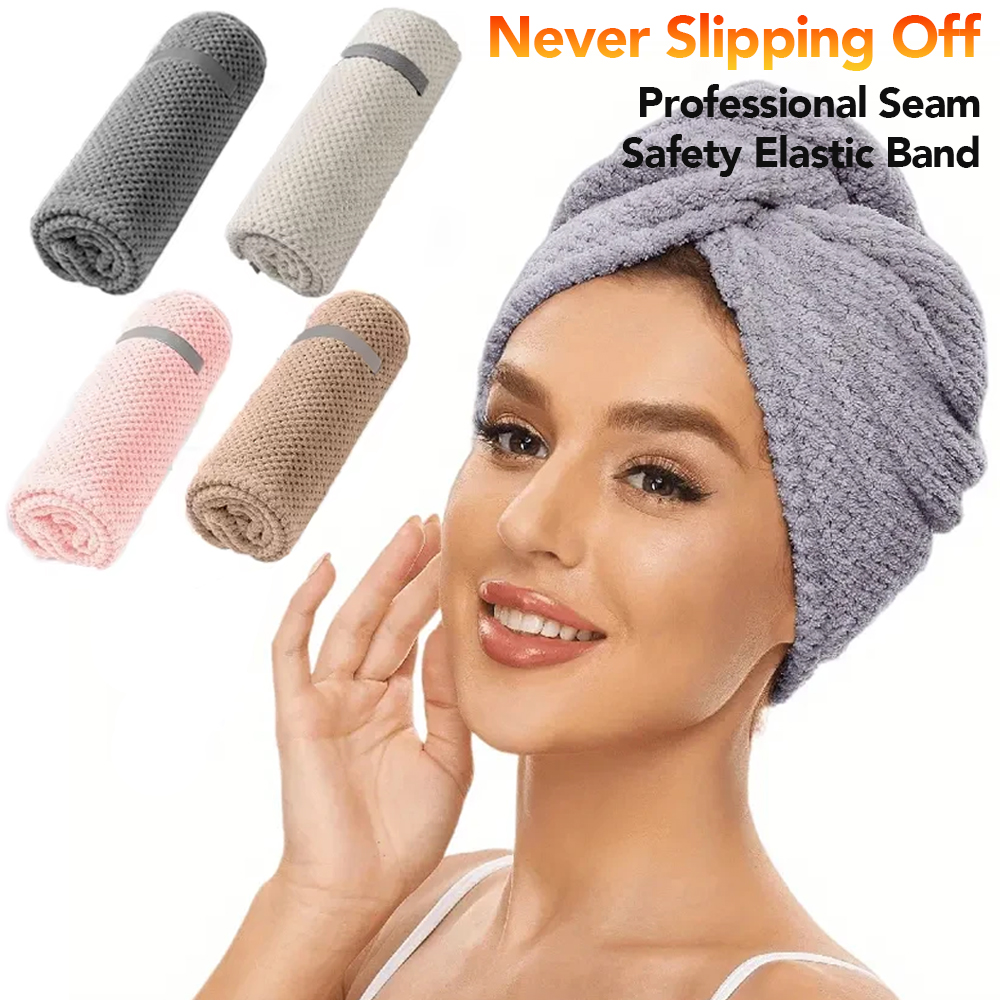 Hair Turban Towel - Микрофибровое полотенце для волос, очень большое,
