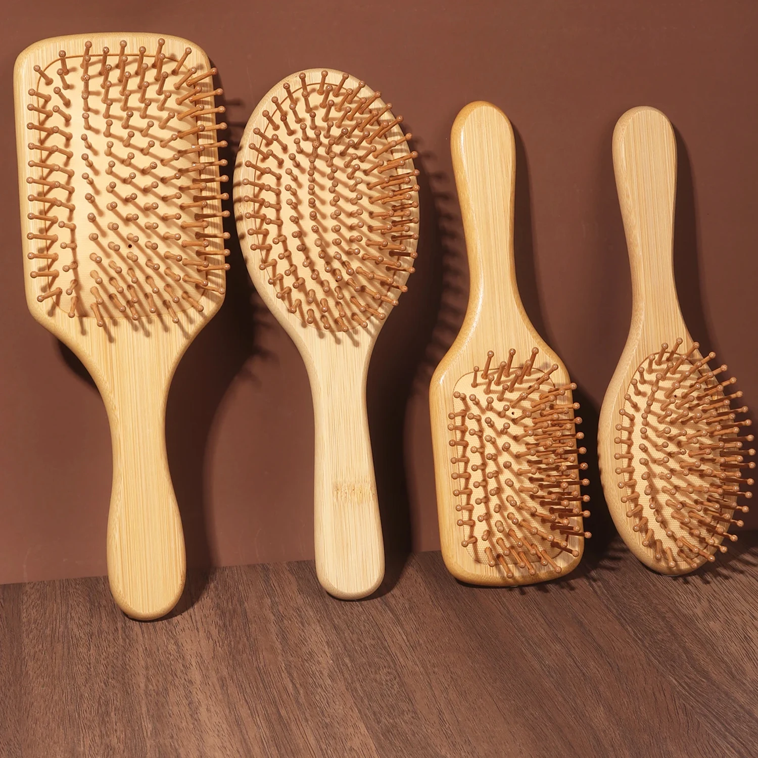 Bamboo Hair Brush - Натуральная бамбуковая расческа-щетка с воздушной подушкой