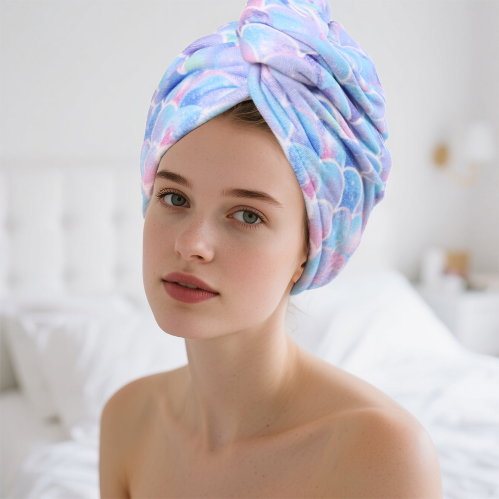 Hair Turban Towel - Набор из 2-х высокопоглощающих полотенец-тюрбанов для