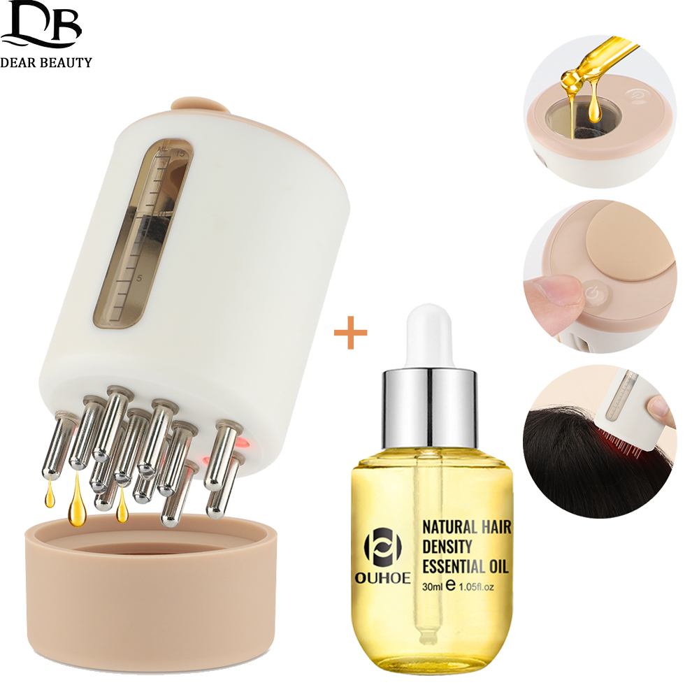 Hair Growth Serum Oil - Электрическая вибрационная Массажная расческа + 30