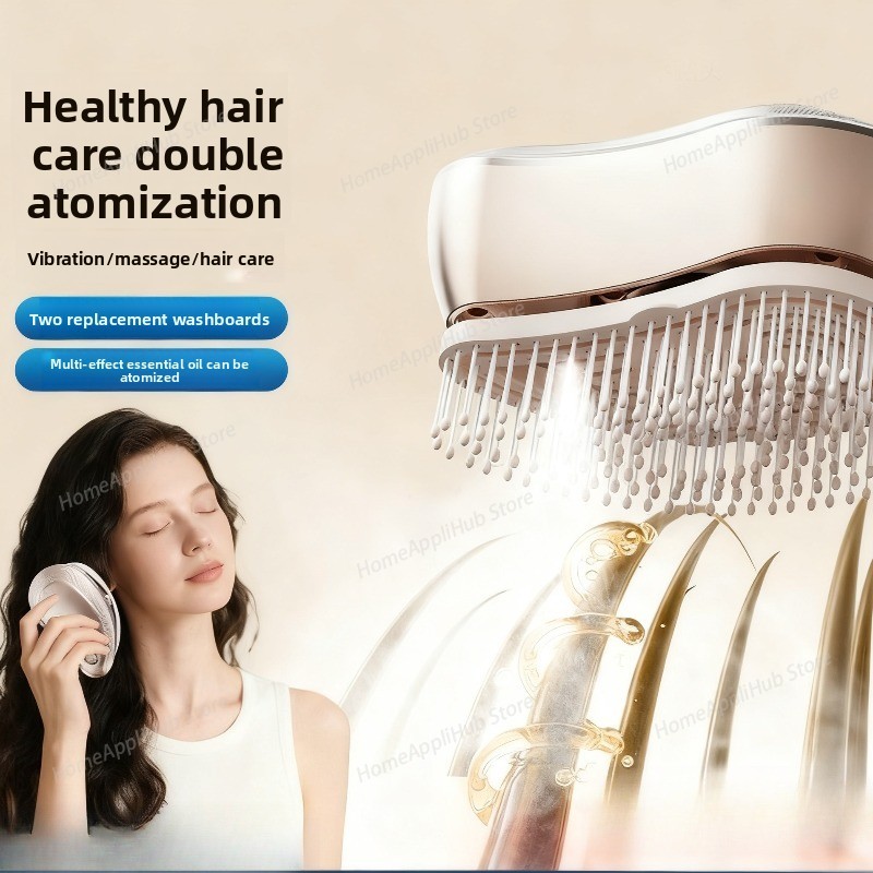Hair Care Essential Oil Atomizing - Массажная расческа, электрический спрей-массажер, эфирное масло,