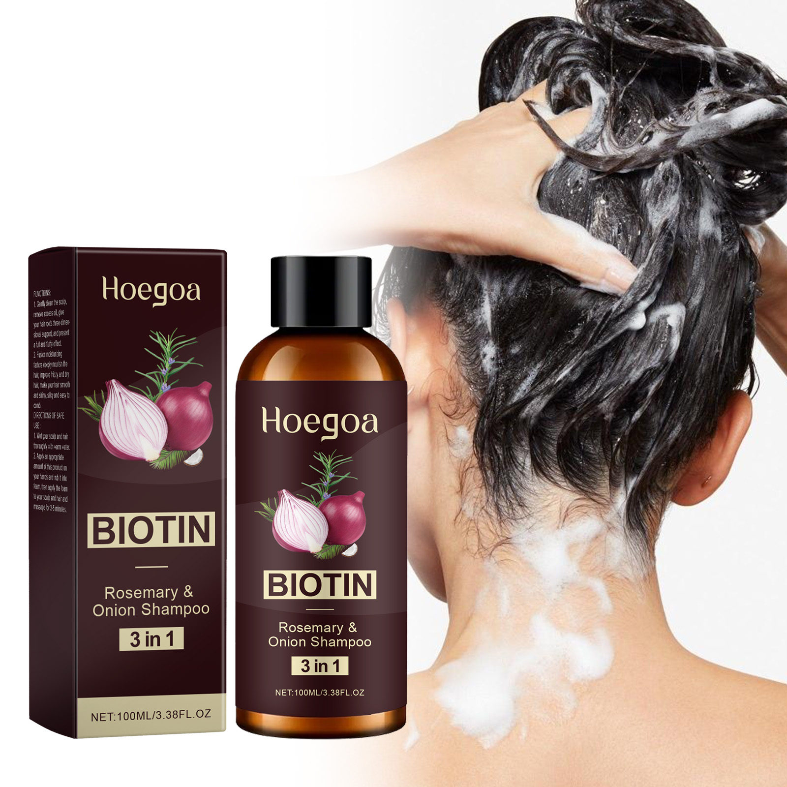 Biotin Shampoo Thickening - Шампунь с биотином розмарина 3 в