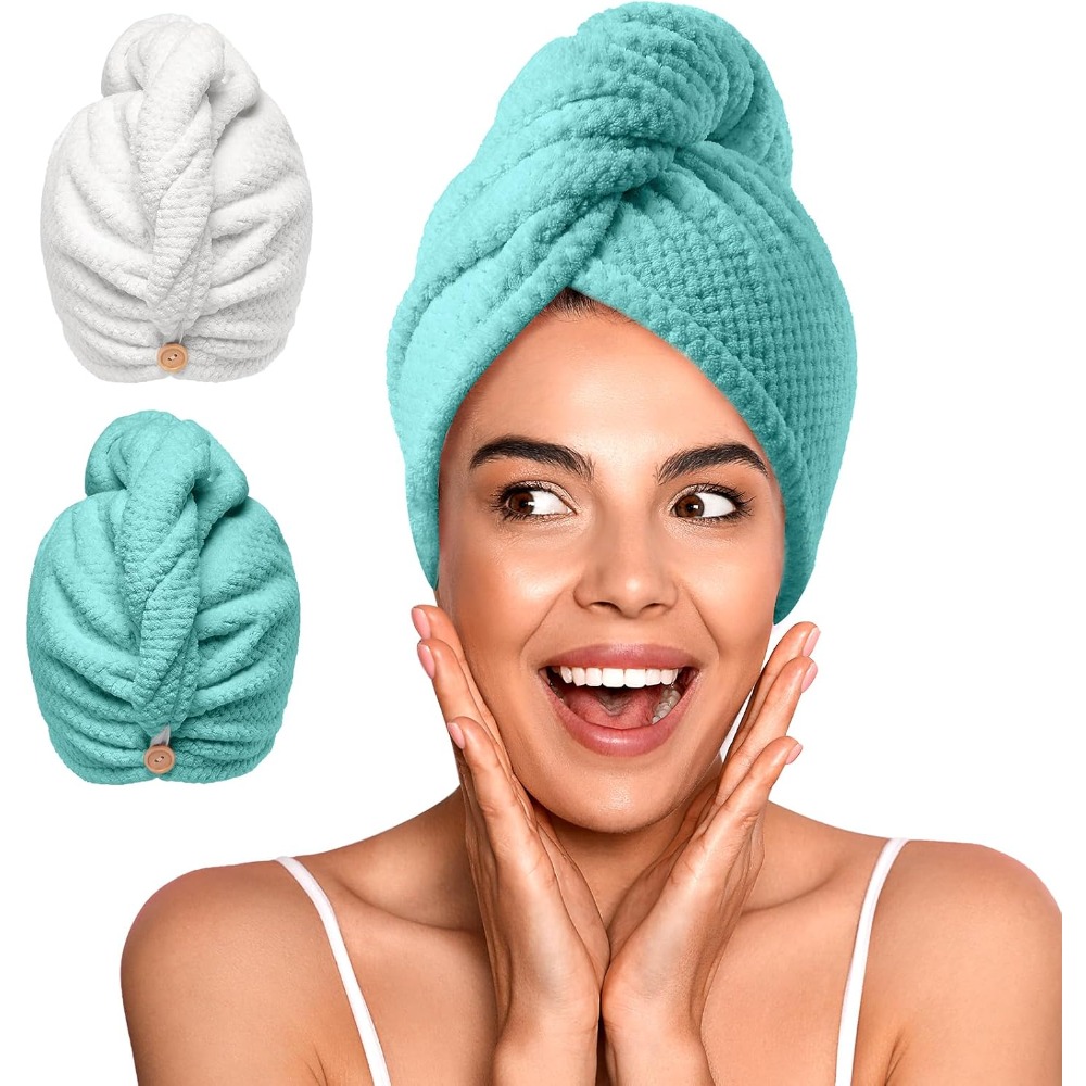 Набор из 2-х супервпитывающих  – обзор и цена Hair Turban Towel