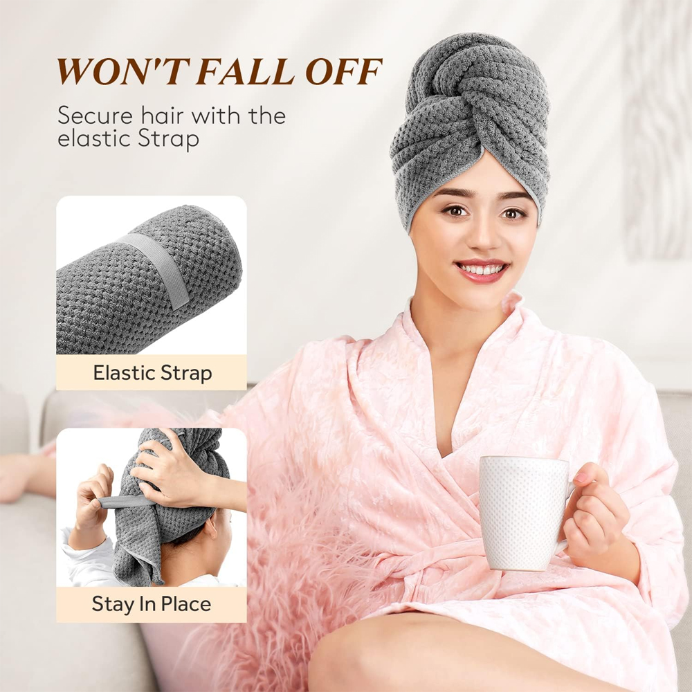 Микрофибровое полотенце для во – обзор и цена Hair Turban Towel