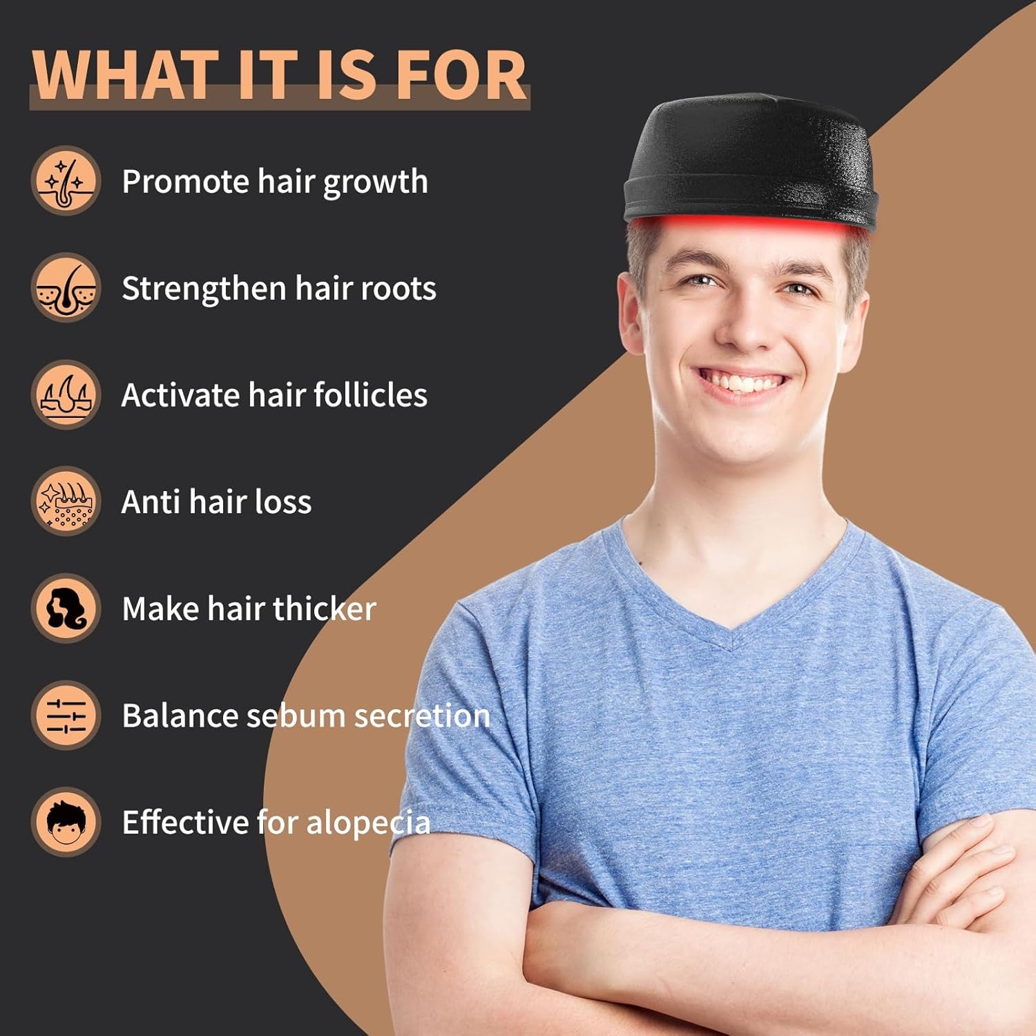 Новая лазерная шапка для роста – обзор и цена Hair Care With Protein
