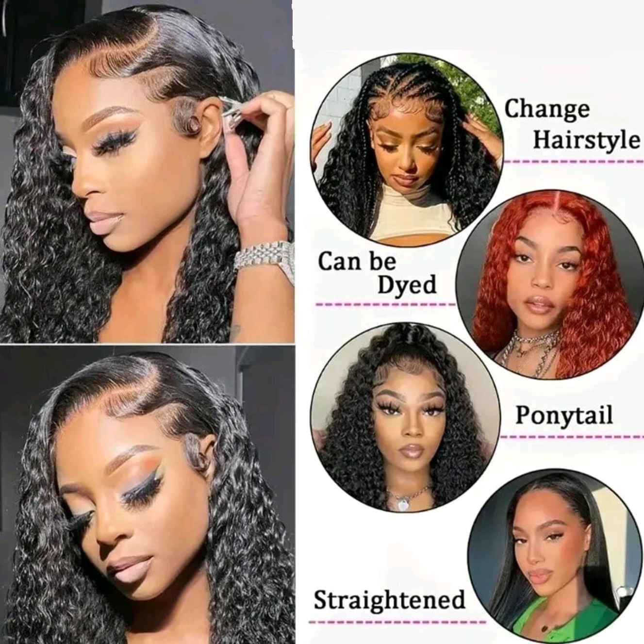 Парик из натуральных волос с п – обзор и цена Lace Front Wig