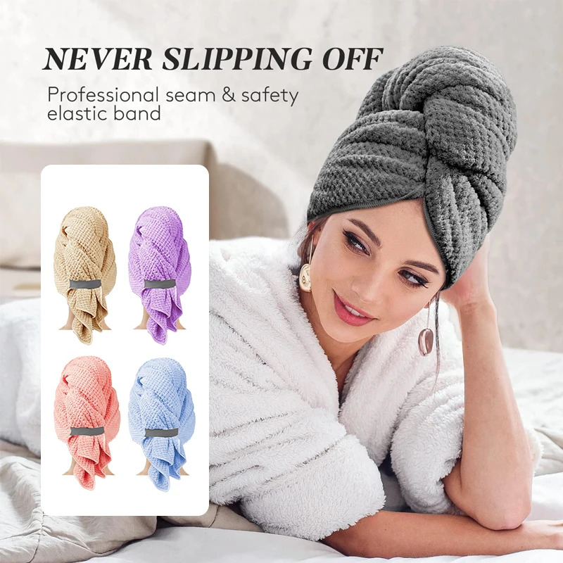 Ультраабсорбирующее сверхбольш – обзор и цена Hair Turban Towel