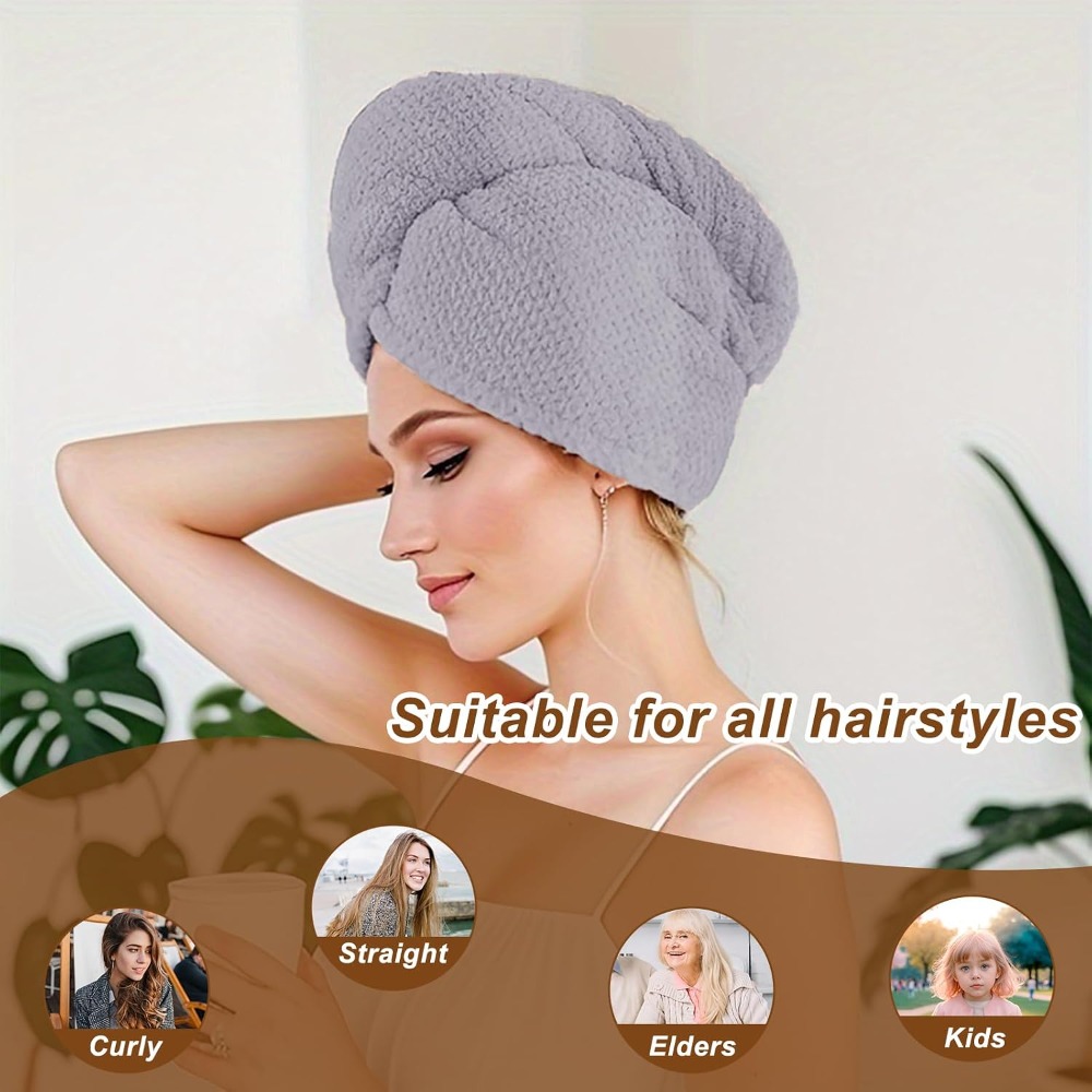 Набор из 3 мягких быстросохнущ – обзор и цена Hair Turban Towel