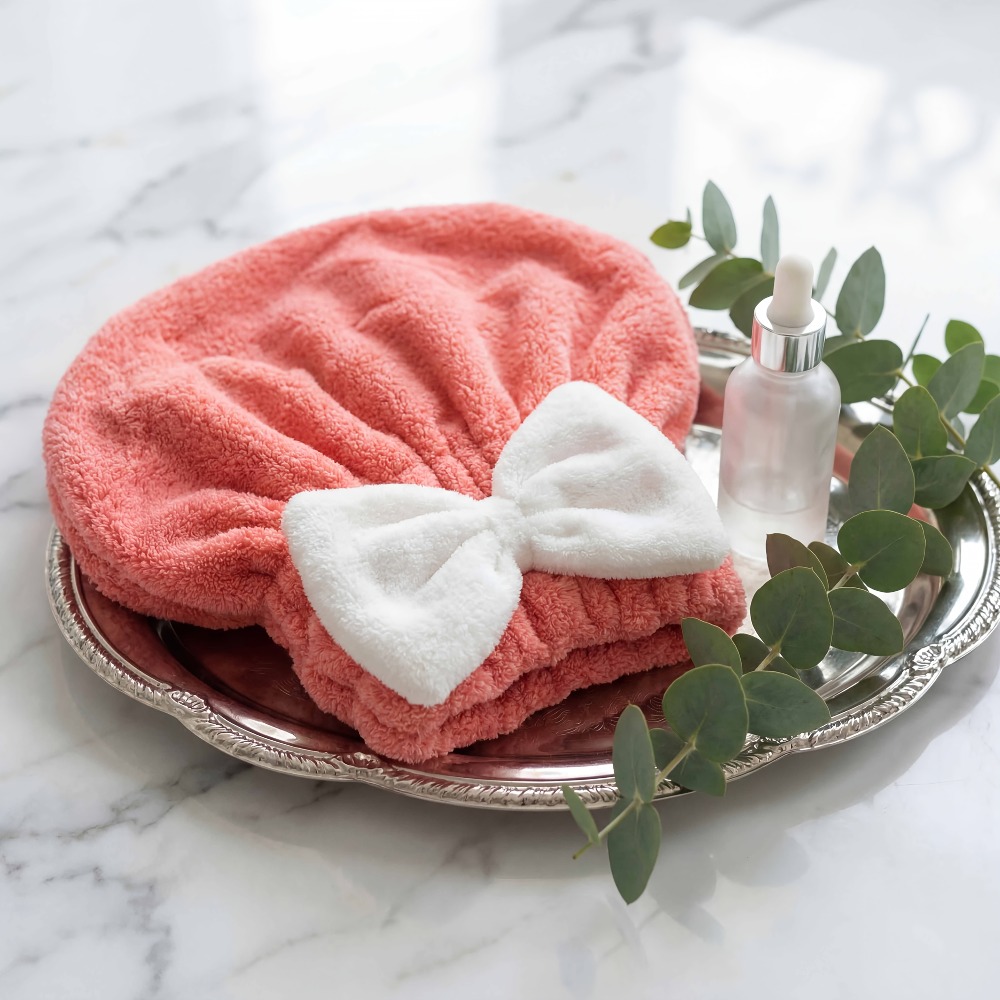 Шапочка для сушки волос из мик – обзор и цена Hair Turban Towel
