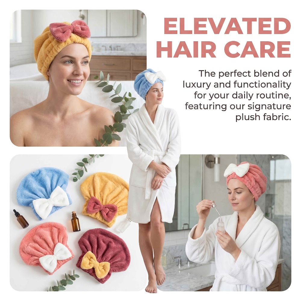 Шапочка для сушки волос из мик – обзор и цена Hair Turban Towel
