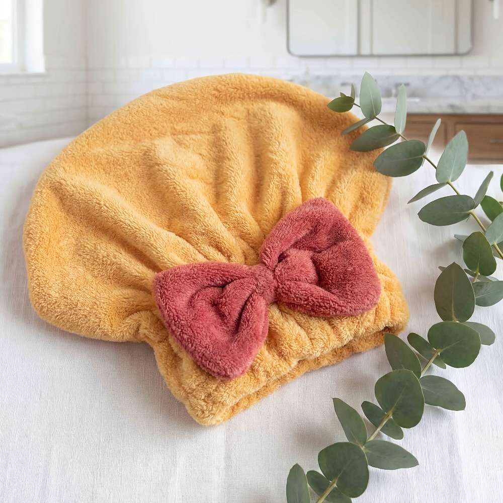 Шапочка для сушки волос из мик – обзор и цена Hair Turban Towel