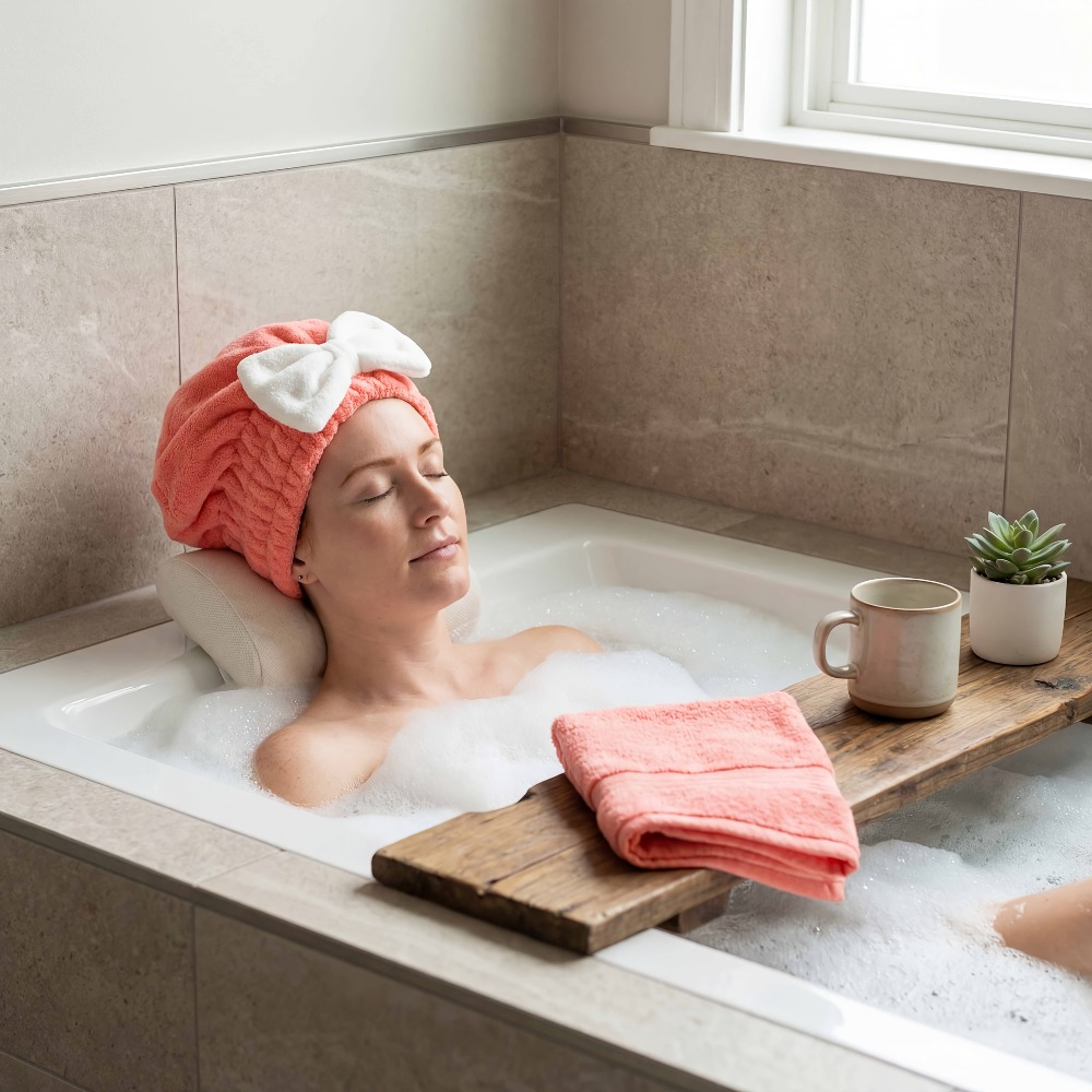 Шапочка для сушки волос из мик – обзор и цена Hair Turban Towel